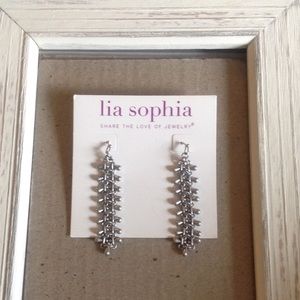 New with tags silver dangle earrings 2 inches long